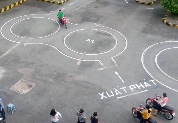 thi bài thi bằng lái xe